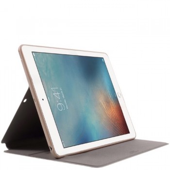 Dirbtinos odos atverčiamas dėklas auksinis X-level (IPAD PRO 9.7)
